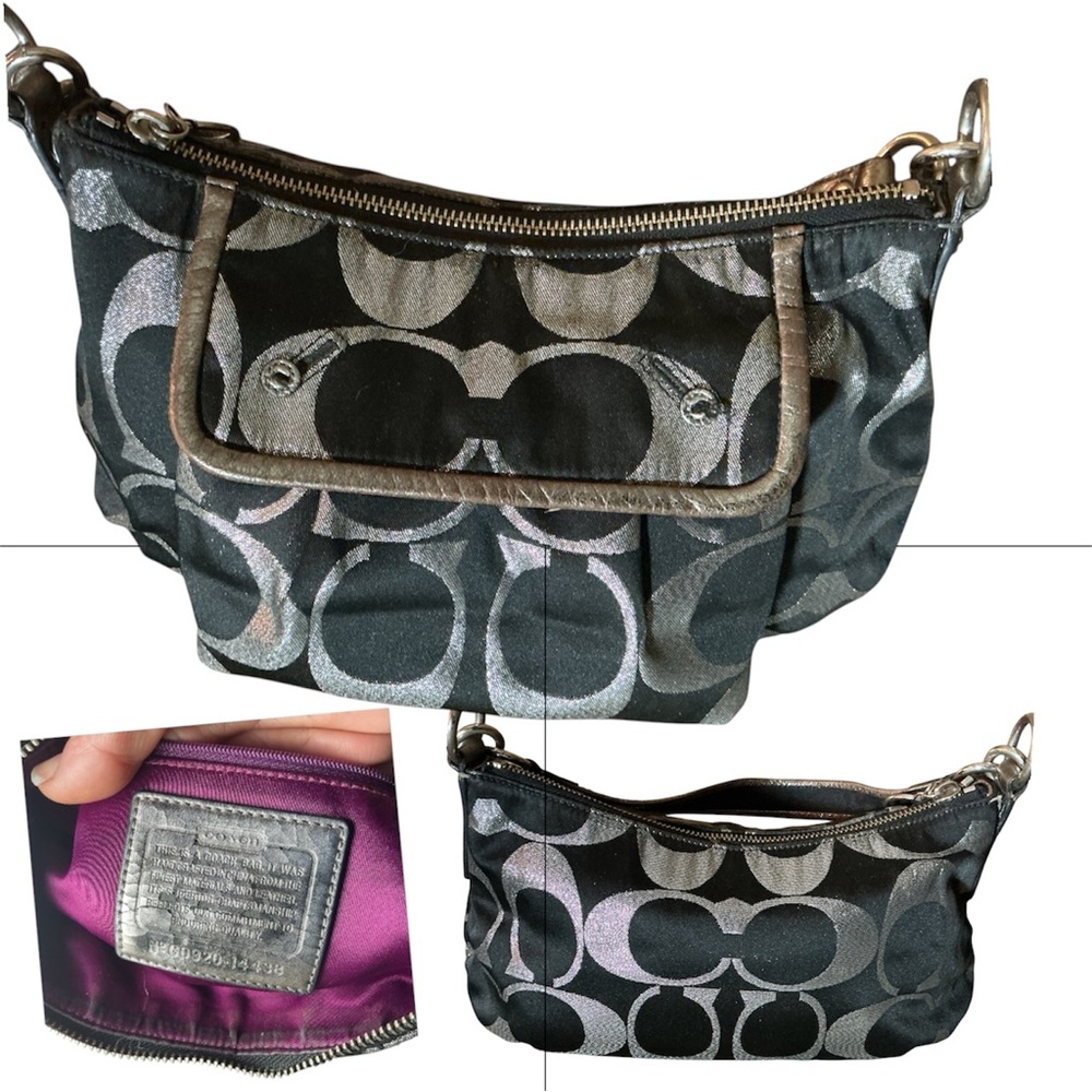 COACH POPPY Signature Lurex Tote